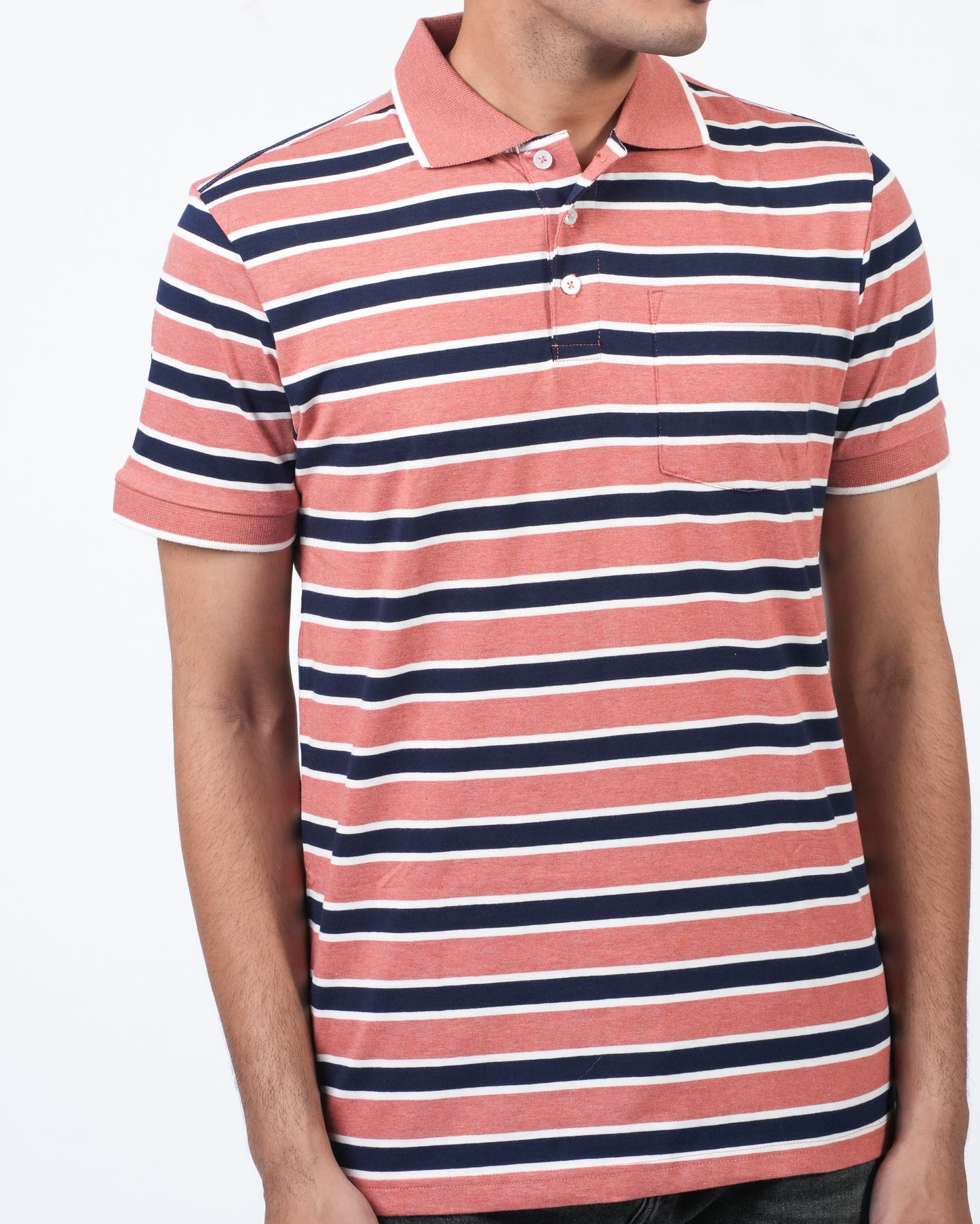 Orange Navy Stripe